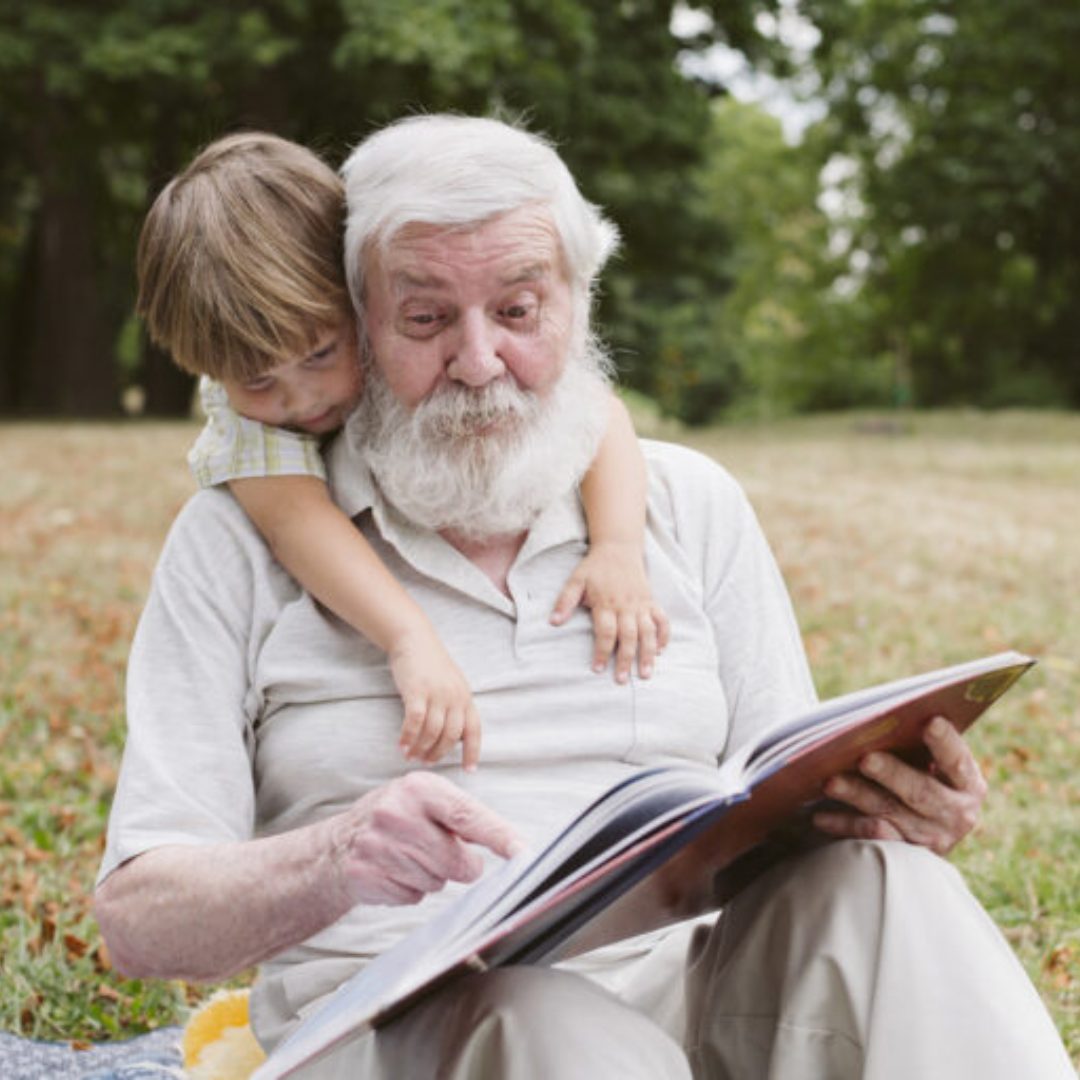 granfdfather and son hearing aids